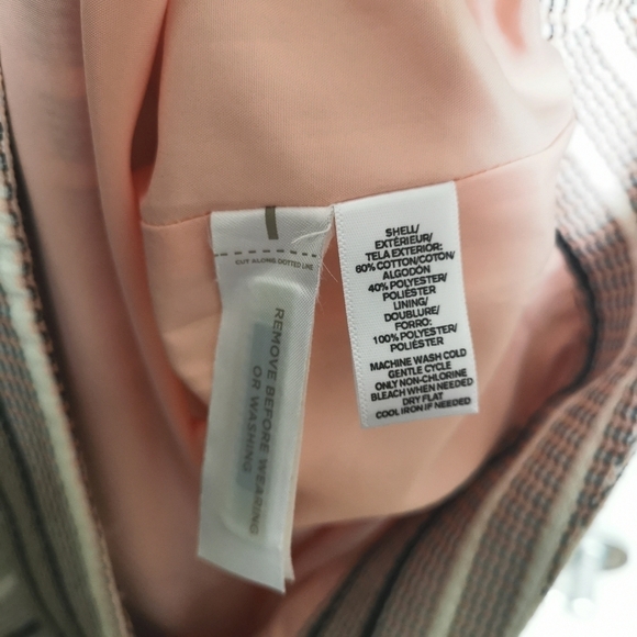 🌻2/$25🌻Ann Taylor's Loft Multi Colour  Chevron Tweed Mini Skirt - Picture 7 of 7